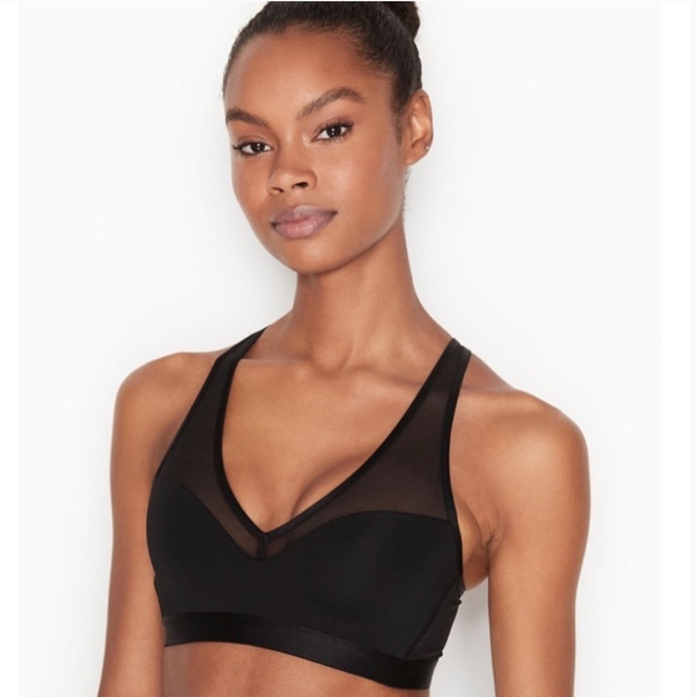 Victorias Secret black Incredible Sport bra Medium Support Size 34D